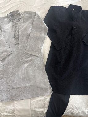 Boys Set of 2 Kurta Pajamas